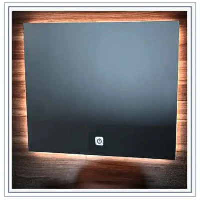 آینه بک لایت مربع مه جام شیشه کد RE15T121
